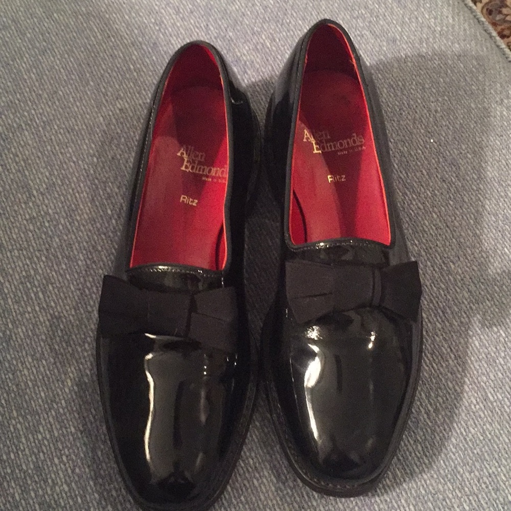 Allen Edmonds Black Patent Leather Tux Shoes